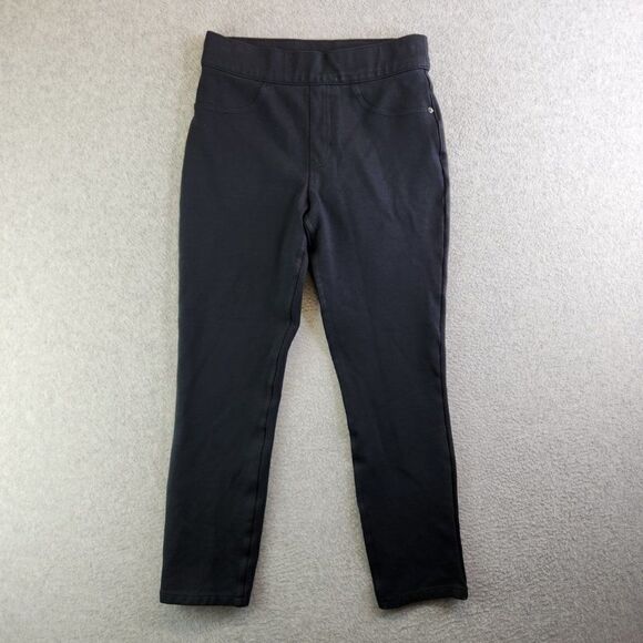 Spanx Pants Womens Small Black The Perfect Cropped Straight Leg Slimming Pull On - Picture 14 of 14